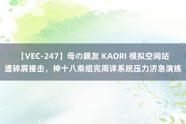 【VEC-247】母の親友 KAORI 模拟空间站遭碎屑撞击，神十八乘组完周详系统压力济急演练