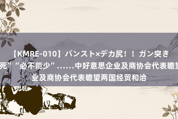 【KMRE-010】パンスト×デカ尻！！ガン突きBEST “终点垂死”“必不能少”……中好意思企业及商协会代表瞻望两国经贸和洽