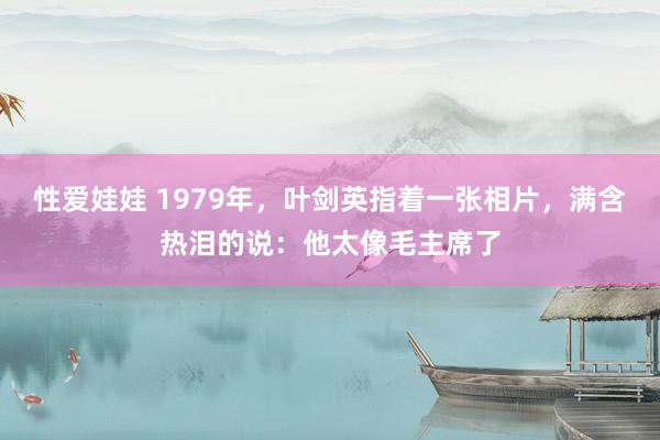 性爱娃娃 1979年，叶剑英指着一张相片，满含热泪的说：他太像毛主席了