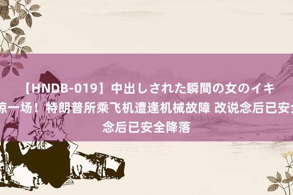 【HNDB-019】中出しされた瞬間の女のイキ顔 虚惊一场！特朗普所乘飞机遭逢机械故障 改说念后已安全降落