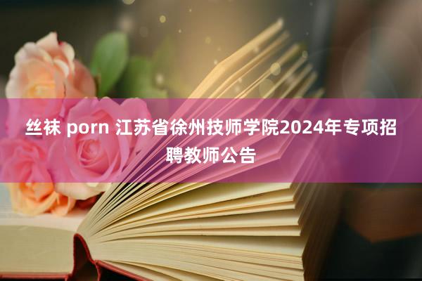 丝袜 porn 江苏省徐州技师学院2024年专项招聘教师公告